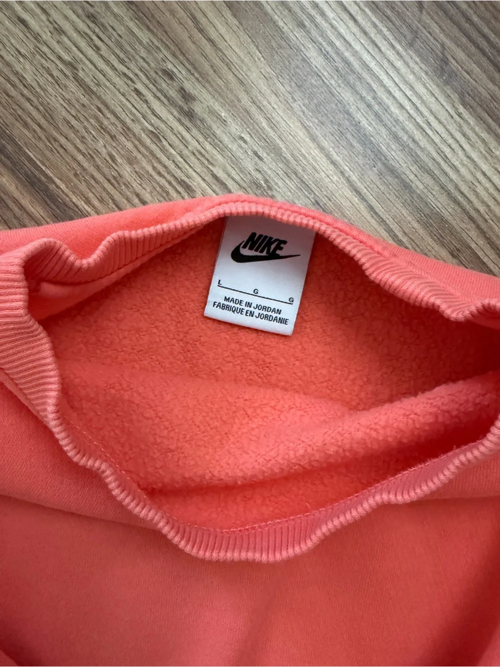 Girls Nike Coral Crop Sweatshirt